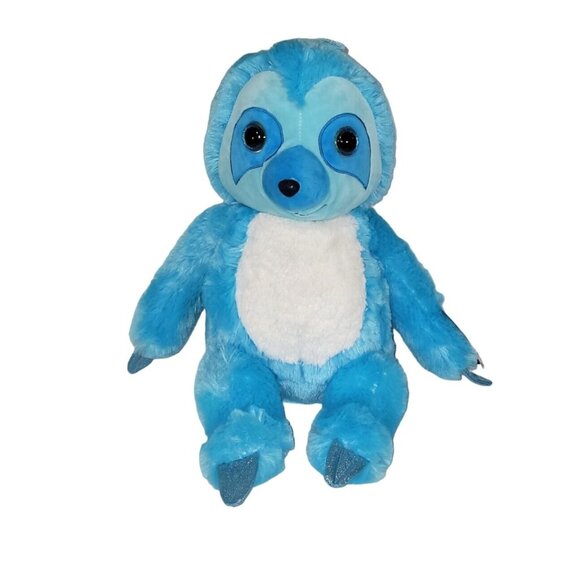 Blue White Plush Stuffed Animal Sloth NEW NWT Xlarge 22" Height - Picture 1 of 4
